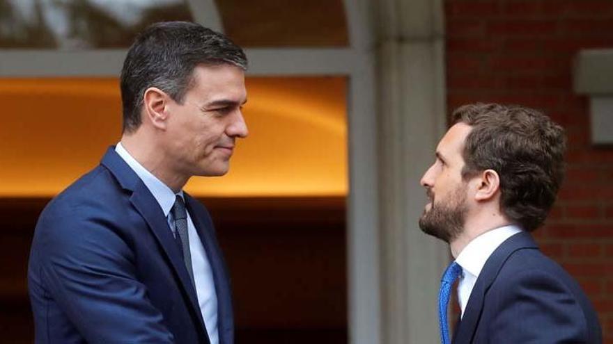 Pedro Sánchez y Pablo Casado