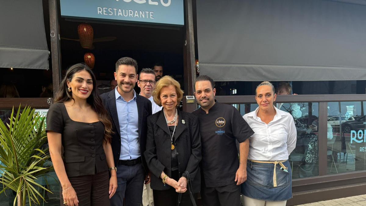 Papas arrugadas, queso herreño y aguacate de Mogán: esto es lo que comió la Reina Sofía en su visita a Las Palmas de Gran Canaria