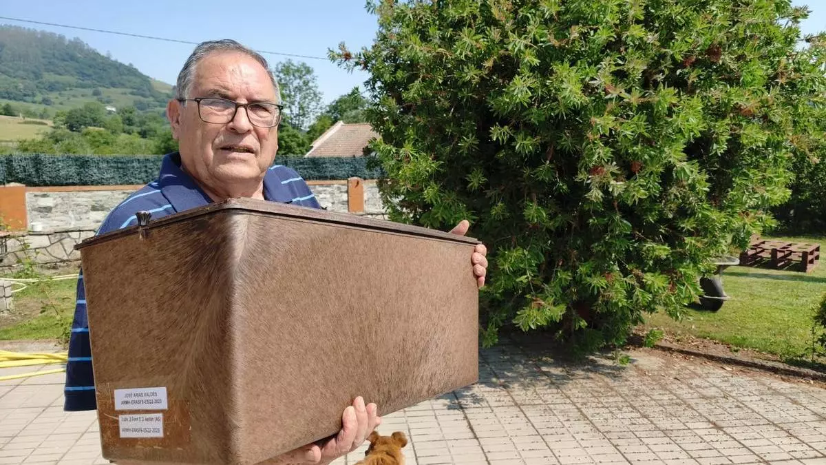 La muestra F8-I2 de la fosa de El Rellán, en Grado, se llama José Arias Valdés: "Perdonas, pero si no encuentras los cuerpos de los tuyos no olvidas"