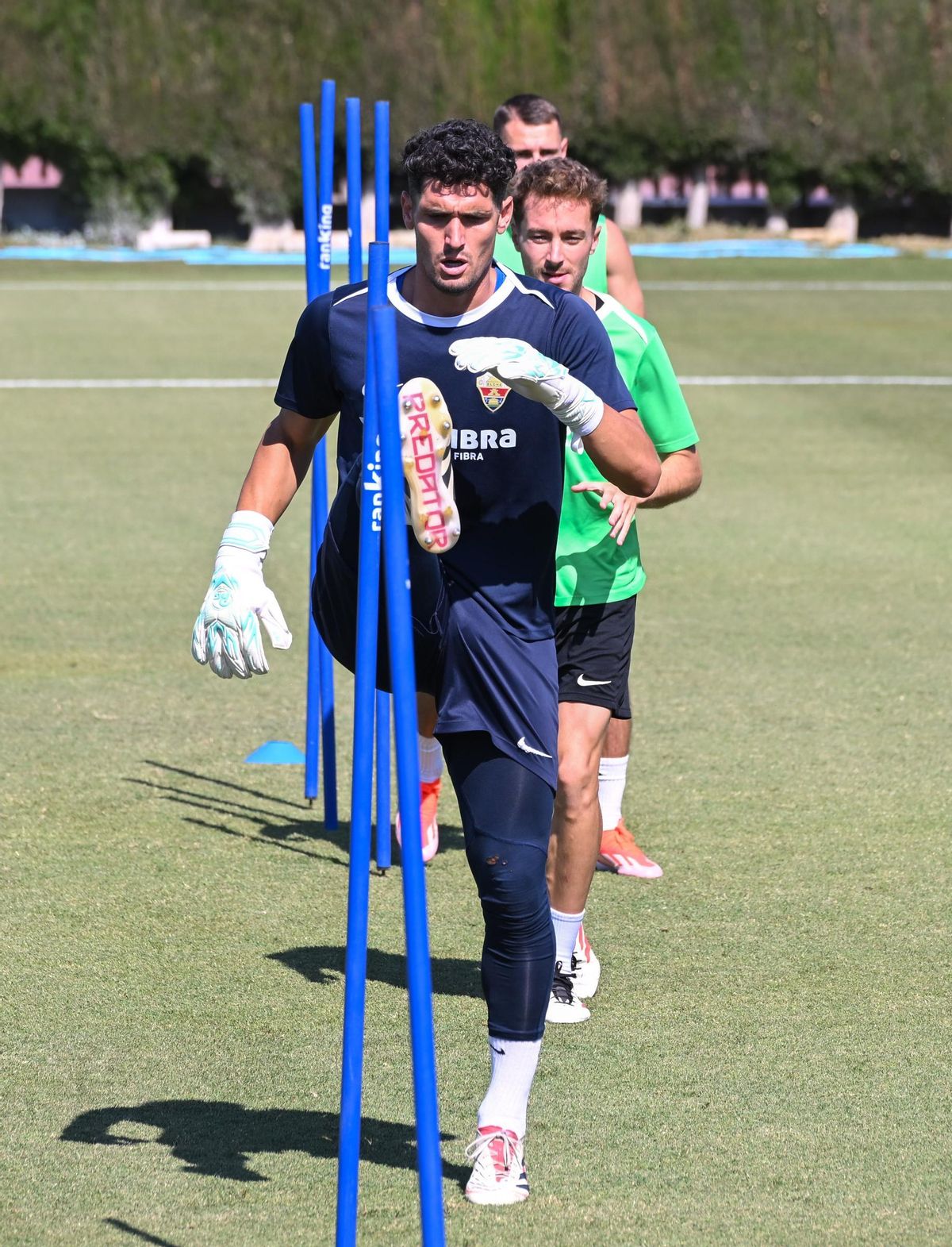 Matías Dituro durante una sesión de entrenamiento.