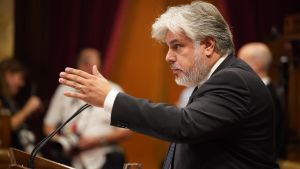 El president de Junts en el Parlament, Albert Batet