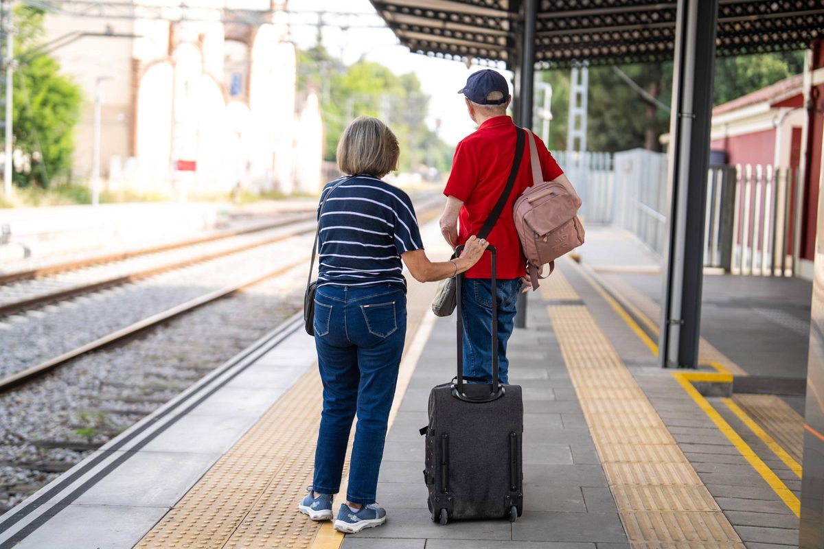 Maria Magem y Vicenç Ventura, un matriomonio de Mollet del Vallès que usan la R3 de Rodalies para ir a Puigcerdà
