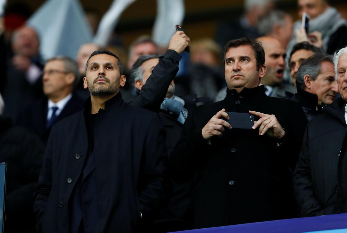 Khaldoon Al Mubarak y Ferran Soriano, presidente y director ejecutivo del Manchester City.