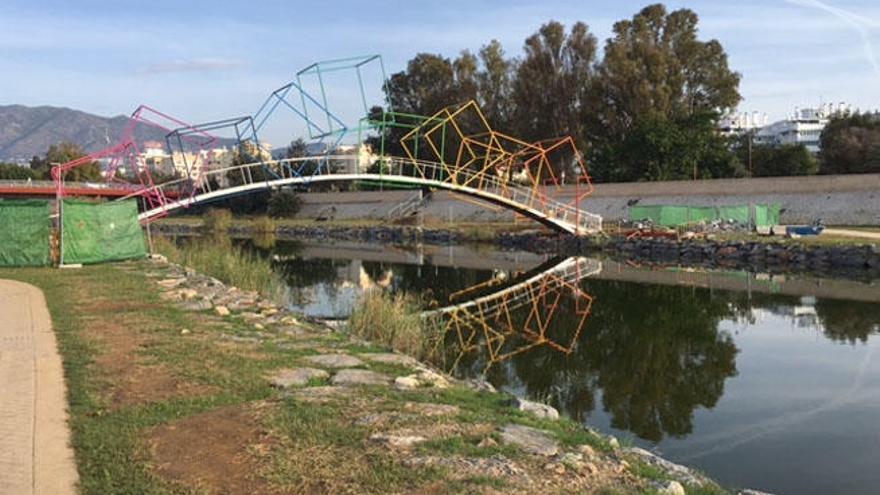 Estado actual del Puente de Colores de Fuengirola.