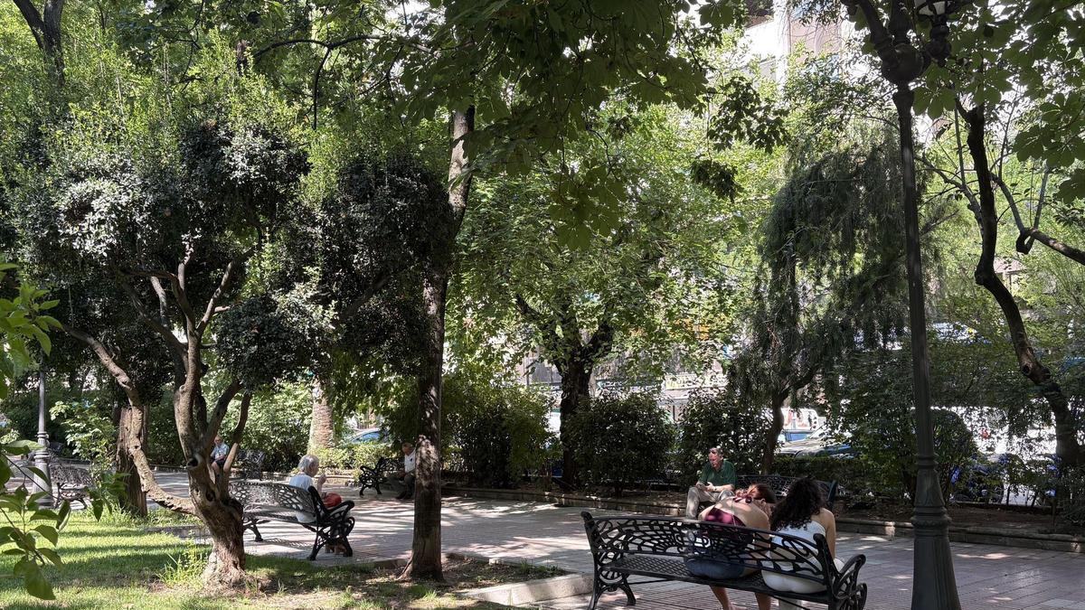 Paseo de Cánovas de Cáceres.