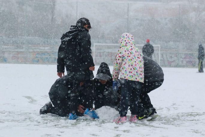 Primera nevada en Zamora capital