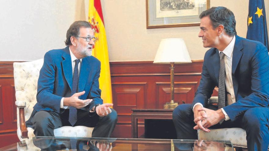 Rajoy i Sánchez en una imatge d&#039;arxiu