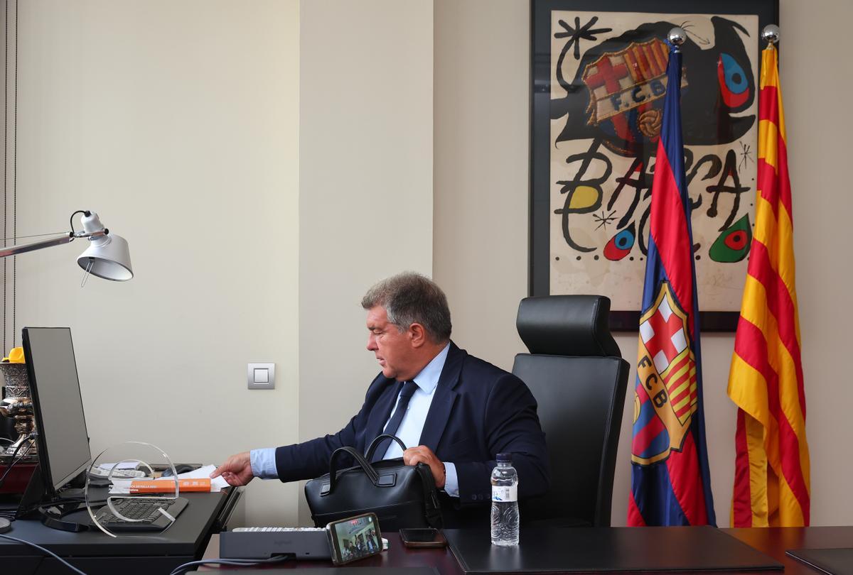 Joan Laporta repasa la actualidad deportiva del club en una extensa entrevista con SPORT