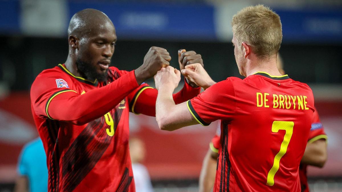 Romelu Lukaku y Kevin De Bruyne.