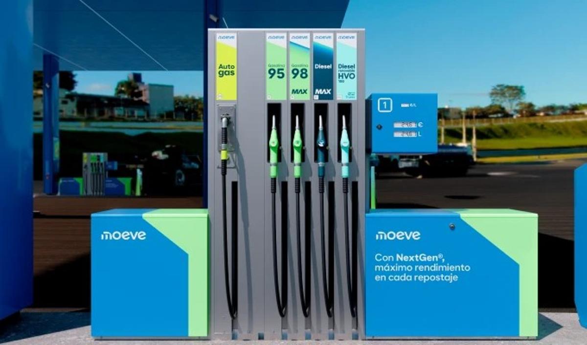 Así serán las nuevas gasolineras Moeve cuando abandonen la marca Cepsa.