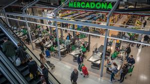 Aspecto del Mercadona situado en el Mercat del Ninot de Barcelona.