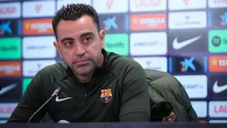 La rueda de prensa de Xavi previa al Barça-Las Palmas, en directo