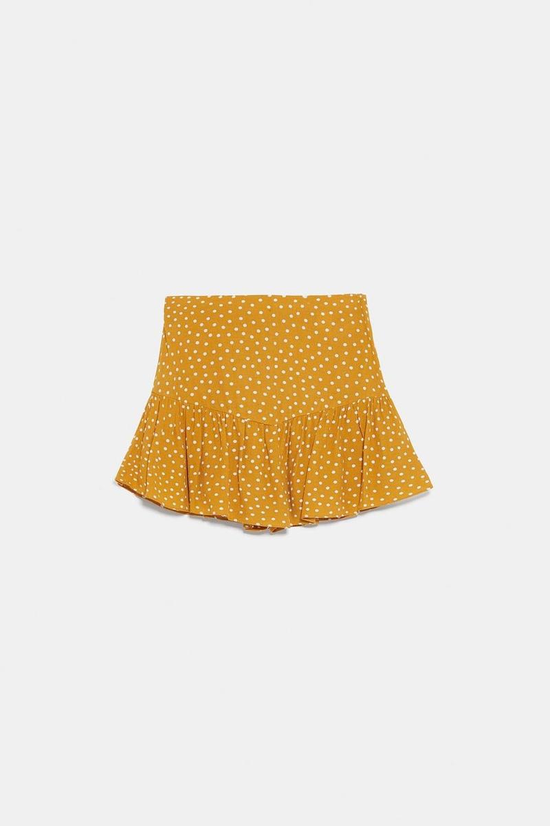 Falda pantalón de Zara (precio: 12,99 euros)