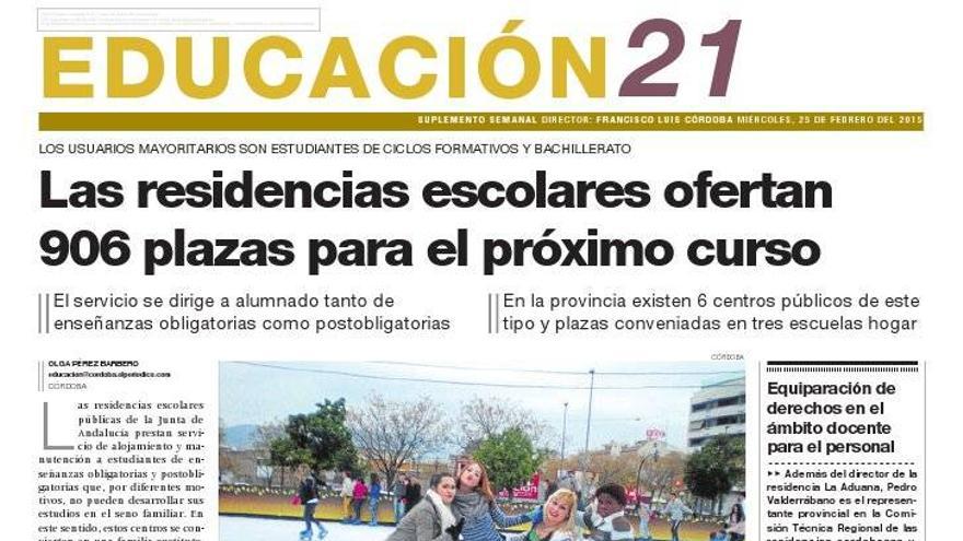 Las residencias escolares ofertan 906 plazas para el próximo curso