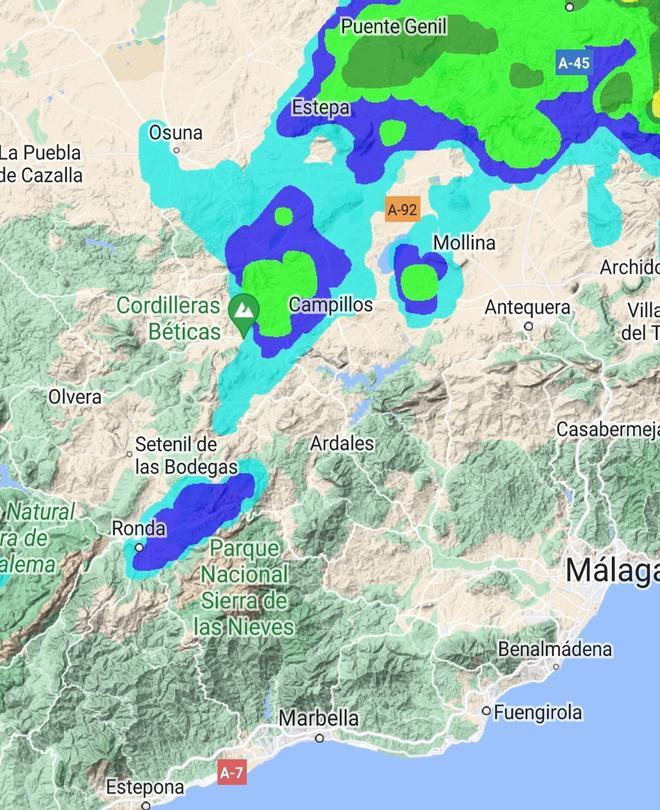 Las lluvias pasan de largo por Málaga y mantiene los embalses al 35%
