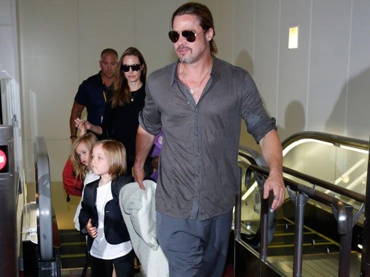 Brad Pitt y sus hijos