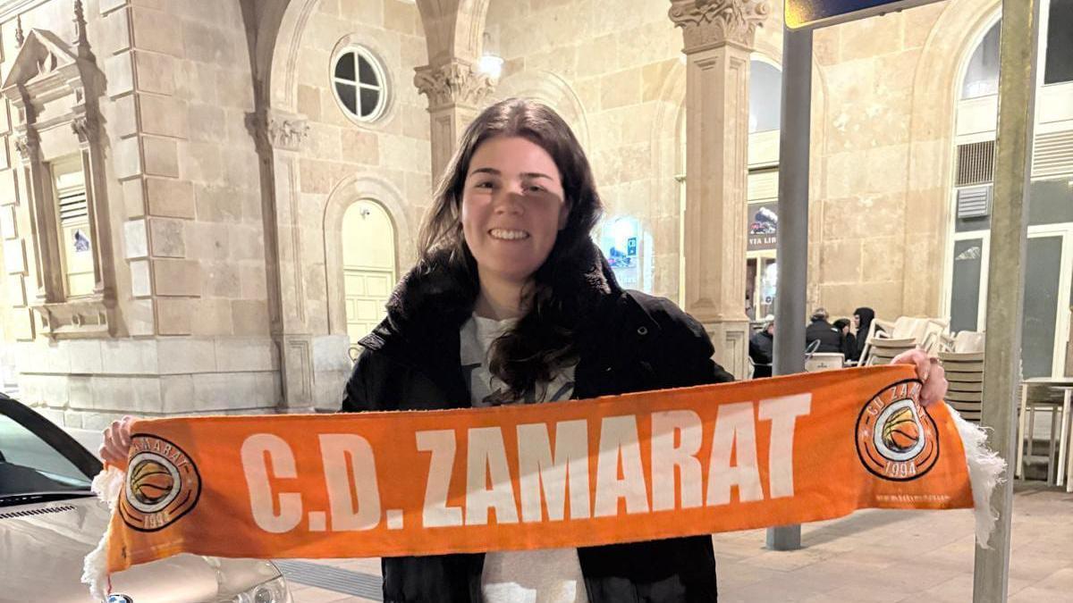 Inés Giménez Monserrat, a su llegada a Zamora