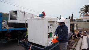 Trabajan para la recuperación del suministro eléctrico en La Gomera
