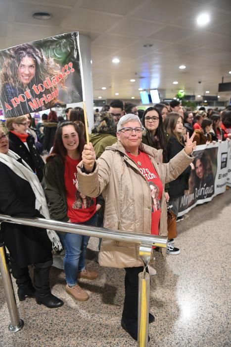 Miriam, coruñesa en ''OT'', recibida por sus fans en