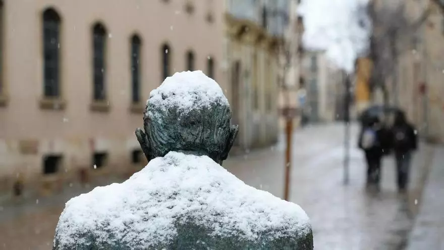 La nevada en distintos barrios de Zamora