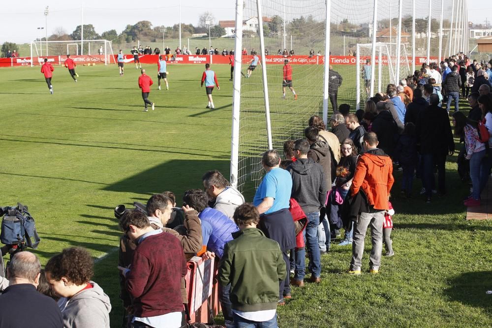 Entrenamiento del Sporting