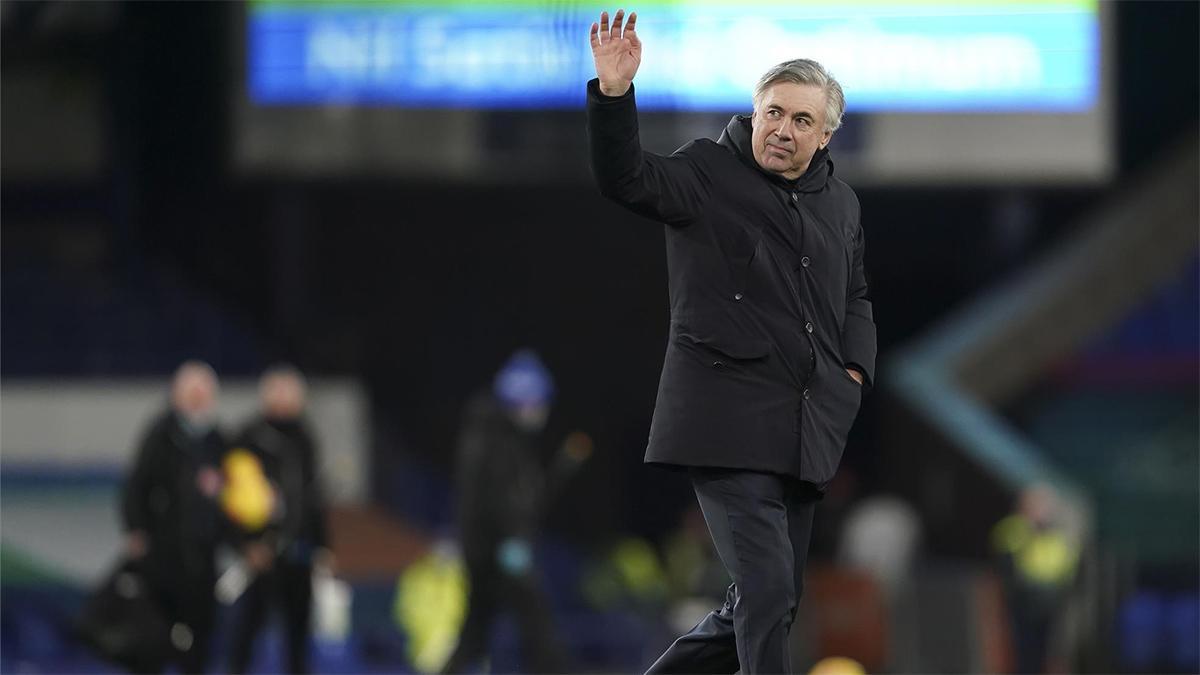 Ancelotti durante un partido