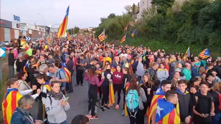 La Marxa per la llibertat arriba a Manresa