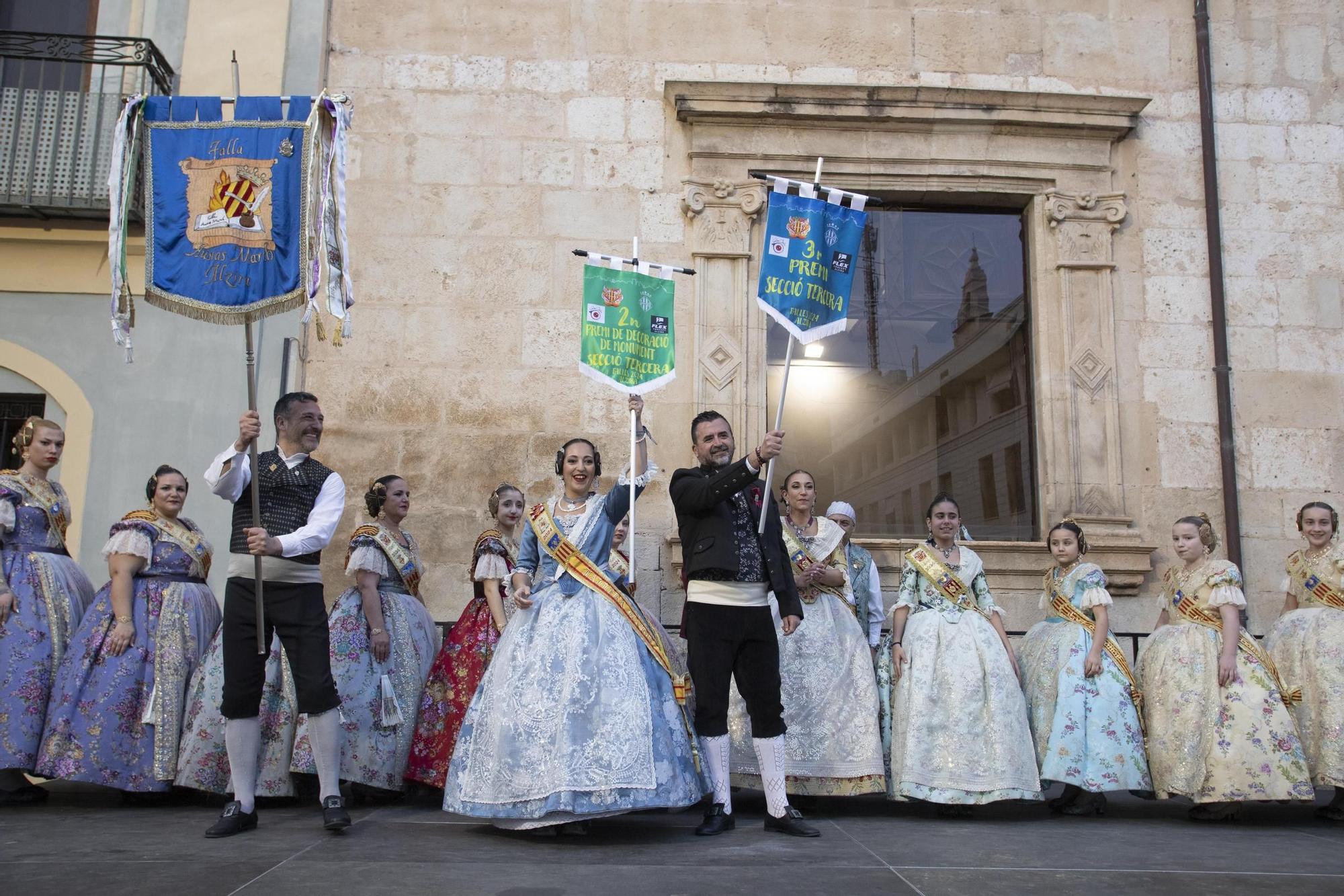 Las mejores imágenes de la entrega de premios de las fallas de Alzira