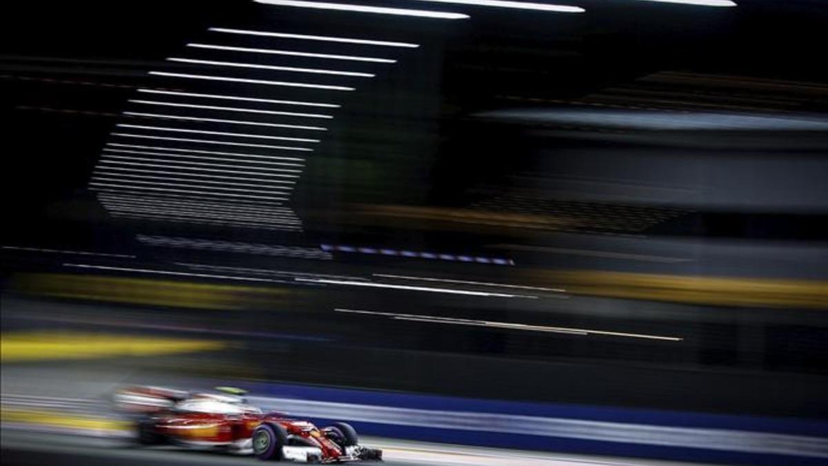 Raikkonen superó a Vettel en el FP3 de Singapur