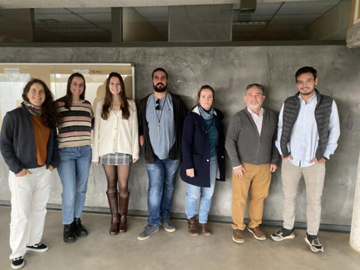 Los investigadores María Benito, Ana Pérez, María Martín, Eduardo J. García, Salomé Martínez, Juan M. Alonso y David Risco.