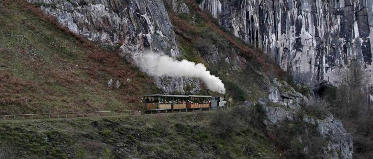 Una recreación virtual del tren turístico proyectado por el Museo del Ferrocarril.