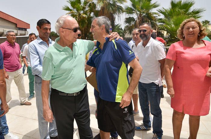 08/08/2017LAS PALMAS DE GRAN CANARIA. Homenaje por sus 40 años como técnico de fútbol sala Jesús Mendez. FOTO: J. PÉREZ CURBELO