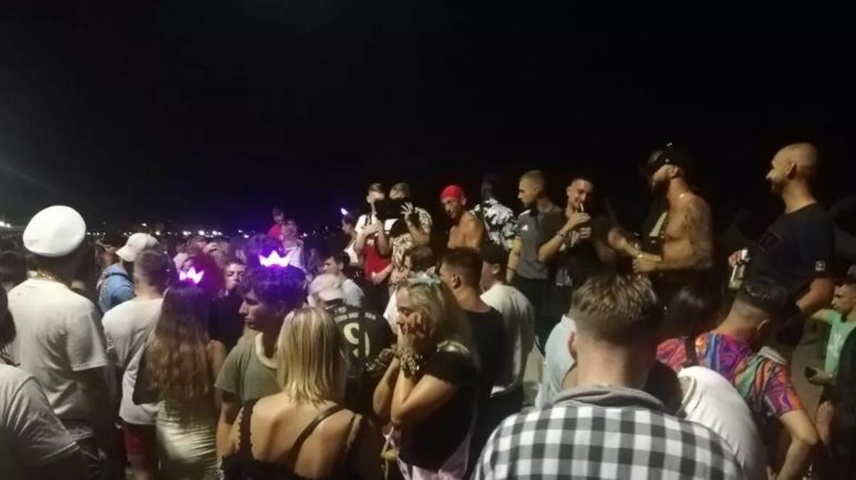 Eine nächtliche Party am Ballermann
