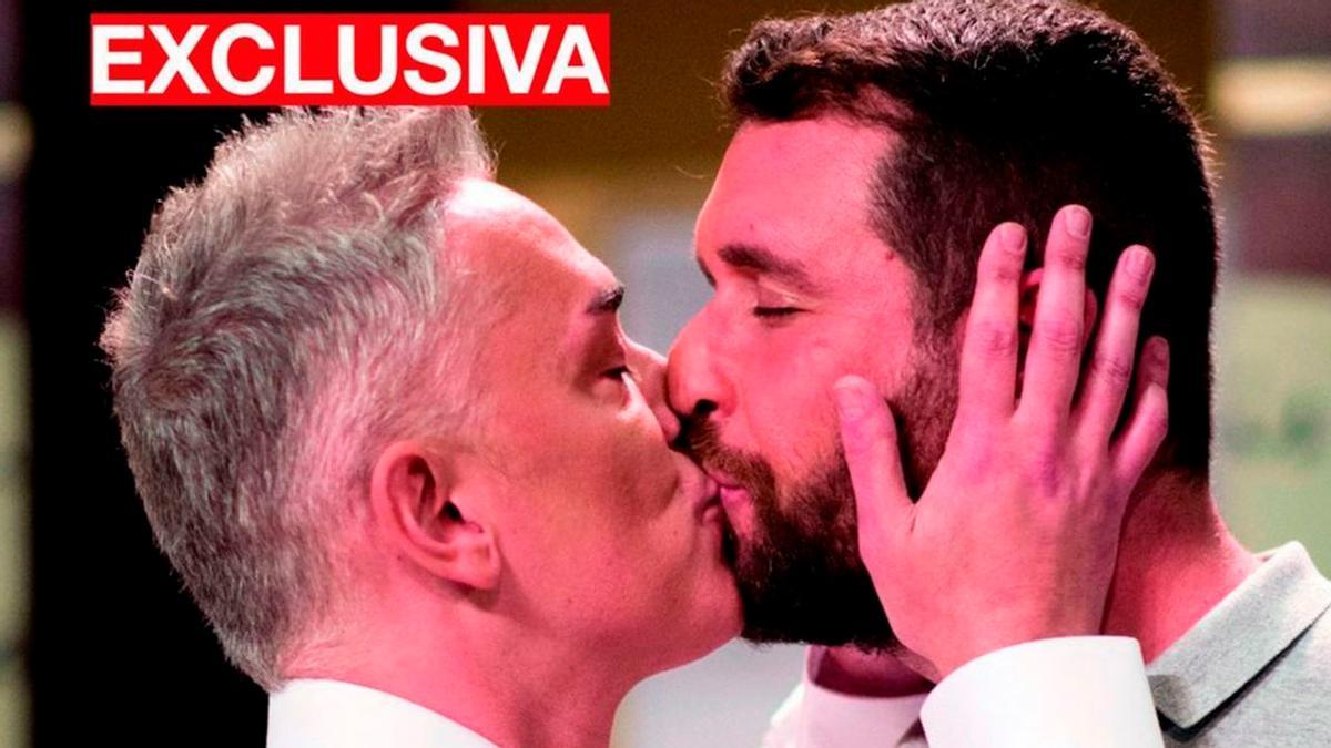 Kiko Hernández protagoniza su primer beso en público