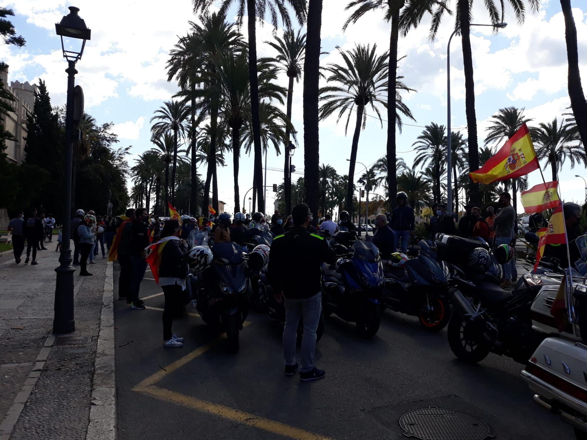 Masiva manifestación en Palma a favor de la unidad nacional