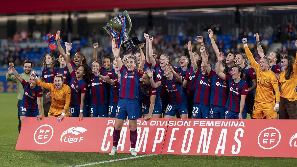 El Barça femenino consigue su quinta liga F consecutiva.
