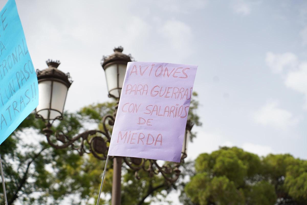 Las imágenes de la manifestación de Airbus en Sevilla