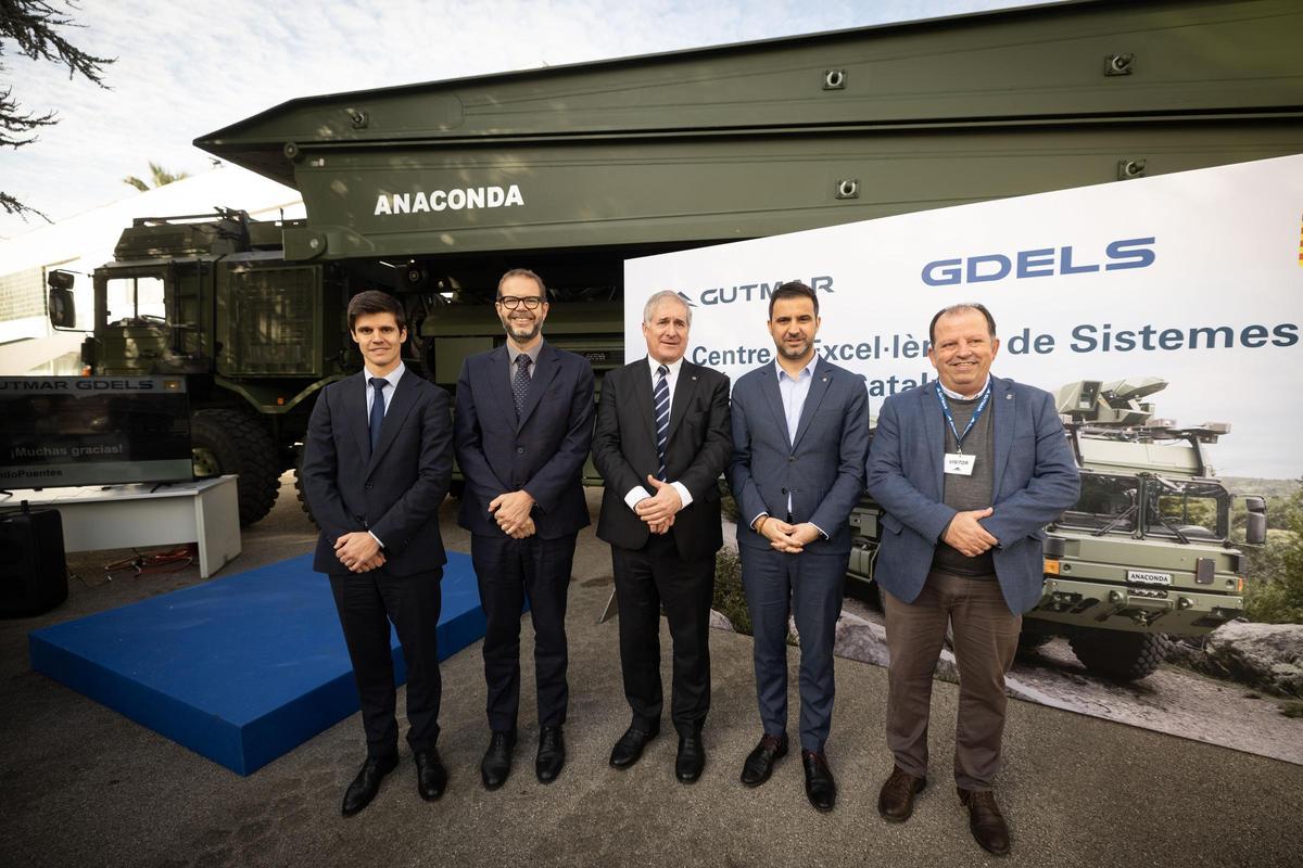 Alejandro Page, director general de SBS; Jordi Garcia Brustenga, Secretario de Estado de Industria; Joan Martorell, presidente de Gutmar; Pol Gibert, secretari general d'Empresa i Treball y Carles Brugarolas i Conde, Regidor del Ayuntamiento de Sant Cugat del Vallès