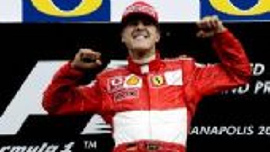 Schumacher, a un solo punto del título mundial