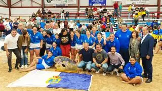 La selección femenina de lucha canaria de La Palma revalida el Trofeo Teya Ramos