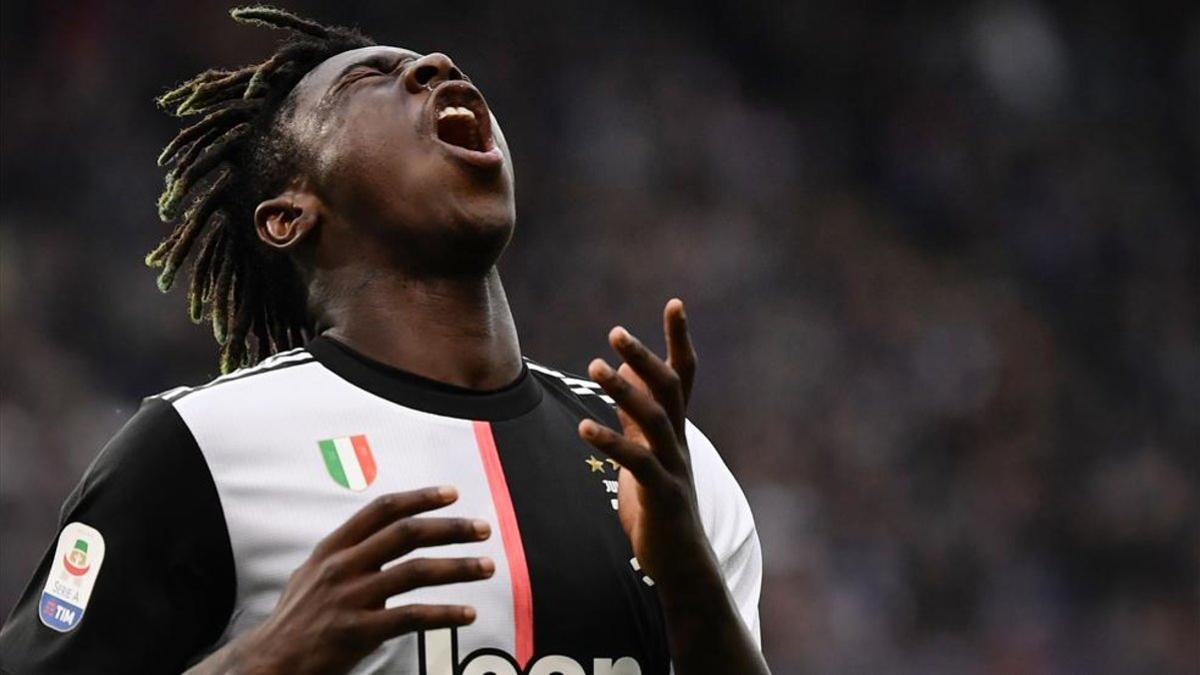 Moise Kean no pudo evitar la derrota de la Juventus ante la Sampdoria