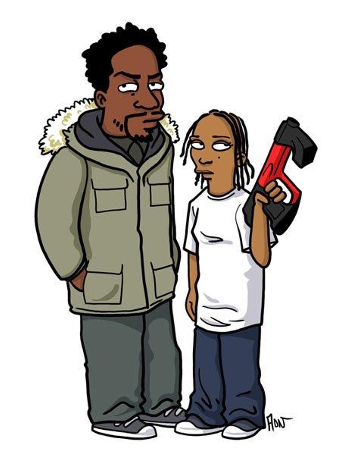 Chris y Snoop de The Wire