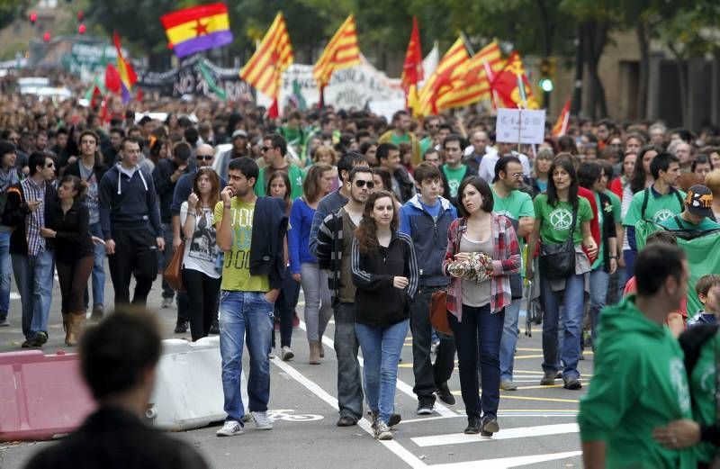 Fotogalería: Huelga educativa en Zaragoza