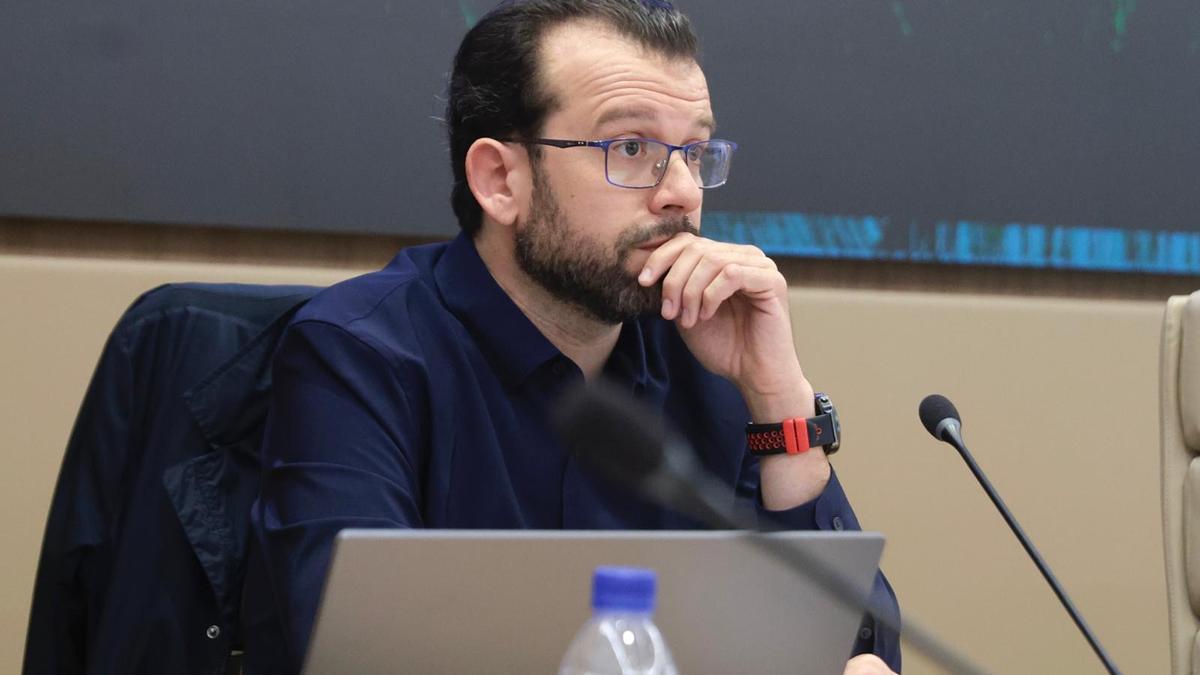 Antonio Mascaró durante su comparecencia en el Parlament.