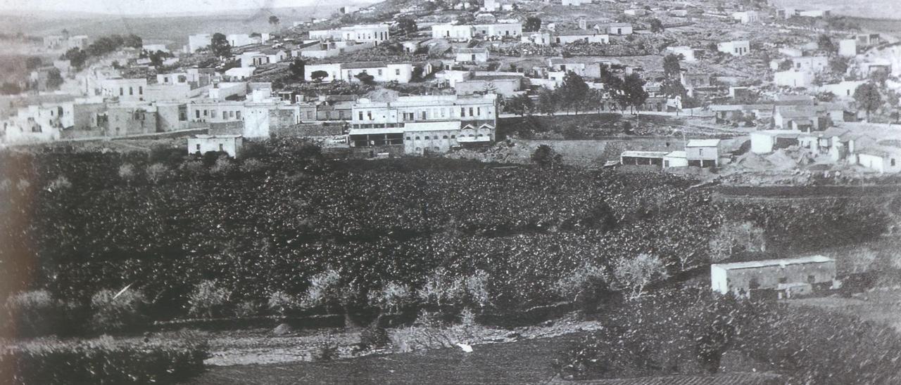 Vista de Tamaraceite a finales del siglo XIX