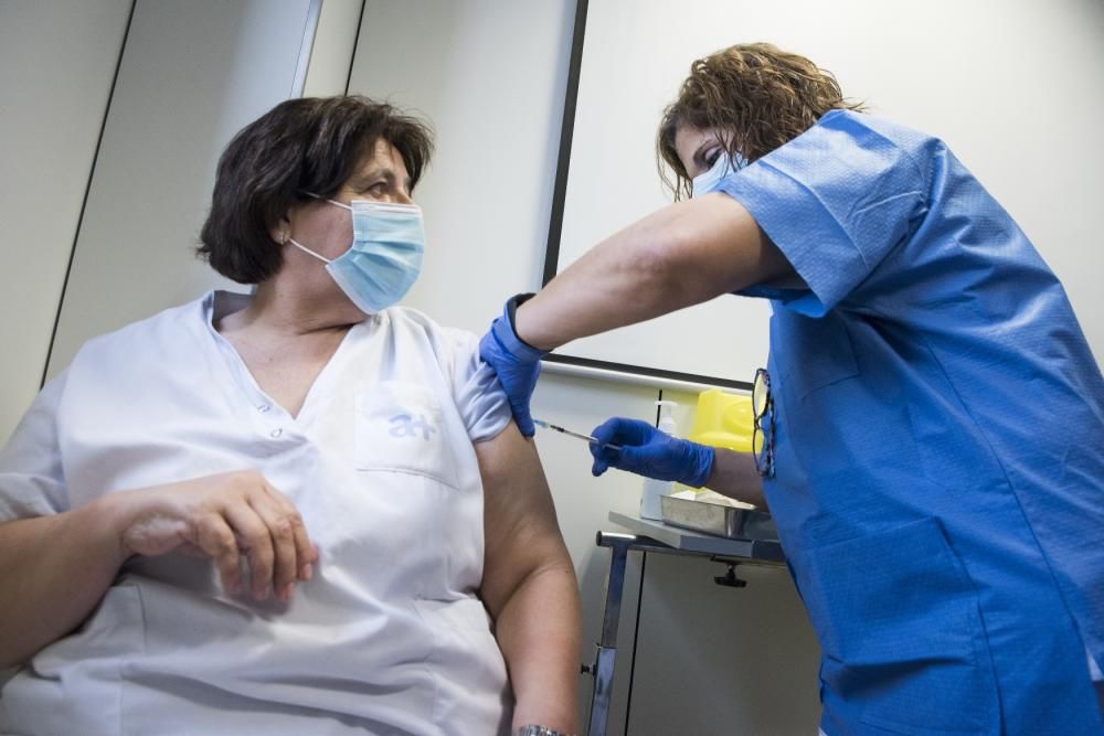 Vacunació a l'Hospital Sant Joan de Déu