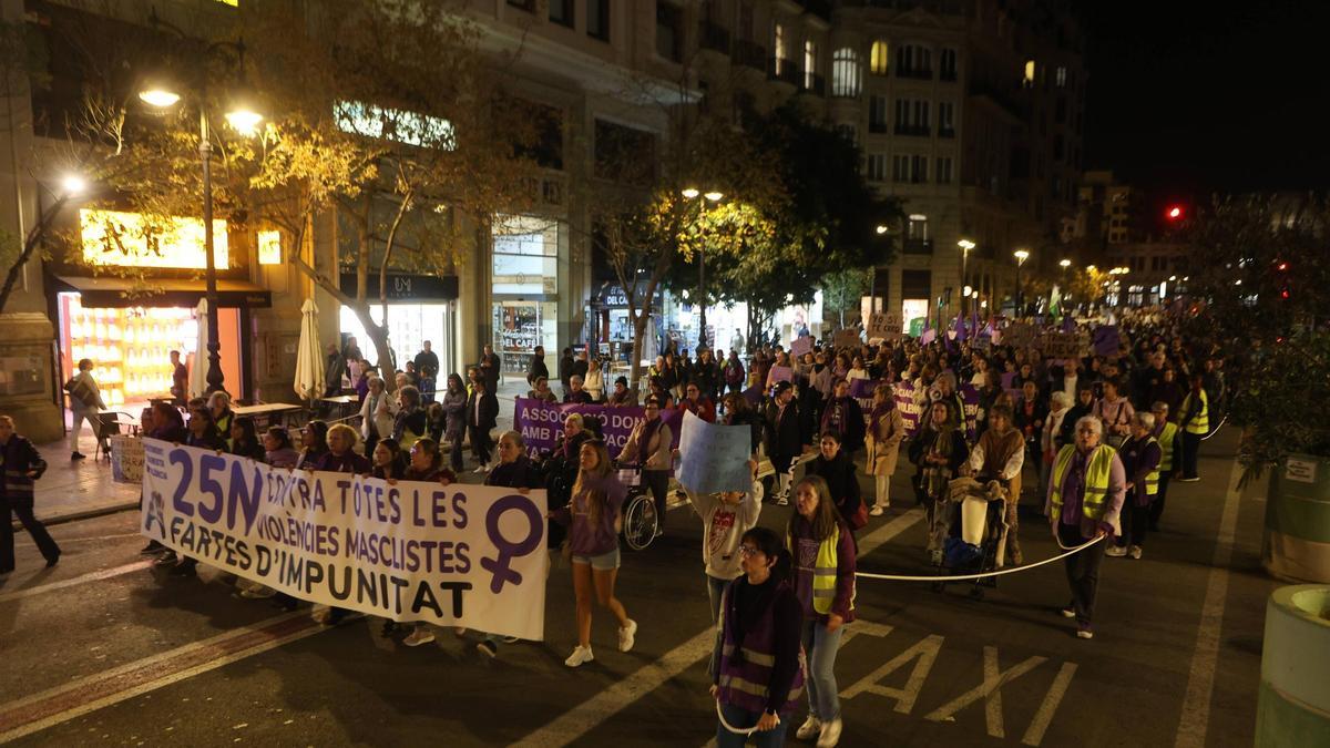 Manifestación del Día de la Mujer del pasado noviembre.