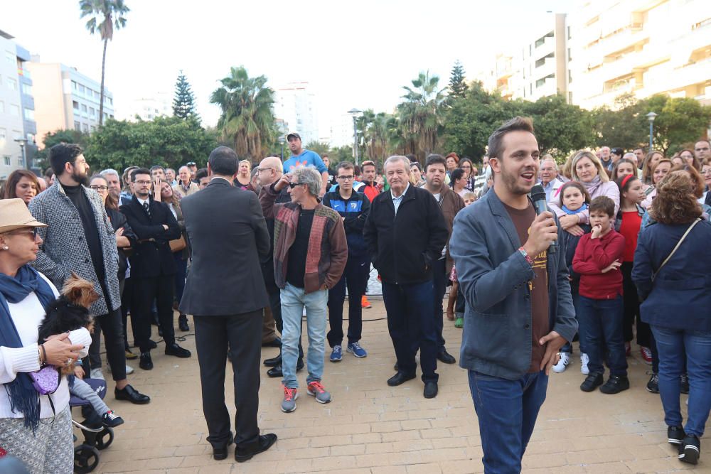 Homenaje a Chiquito en la plaza que lleva su nombre