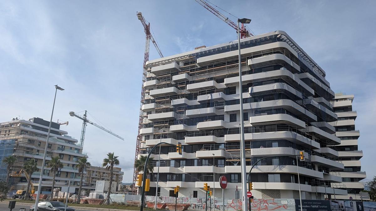 Viviendas en construcción en la zona oeste de Málaga capital.