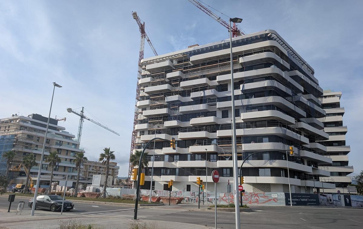 Viviendas en construcción en la zona oeste de Málaga capital.